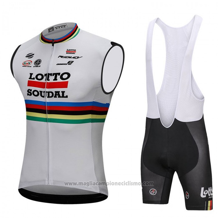 2018 Gilet Antivento Lotto Soudal Bianco